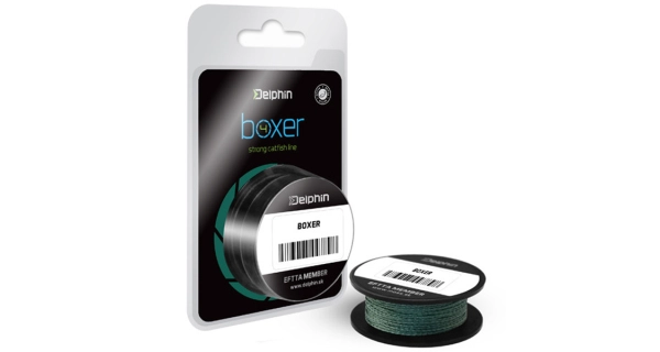 DELPHIN - Pletená šňůra Boxer 1 mm 78,2 kg 10 m Zelená