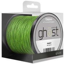 DELPHIN - Pletená šnůra Ghost 4+1 zelená 0,23 mm 30 lbs 600 m