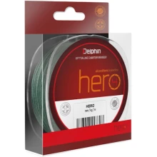 DELPHIN - Pletená šňůra Hero 4 Zelená 0,12 mm 117 m