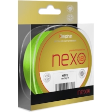 DELPHIN - Pletená šňůra Nexo 12 Fluo zelená 0,18 mm 28,6 lb 1300 m