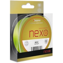 DELPHIN - Pletená šňůra Nexo 8 Fluo zelená 0,25 mm 41,6 lb 130 m
