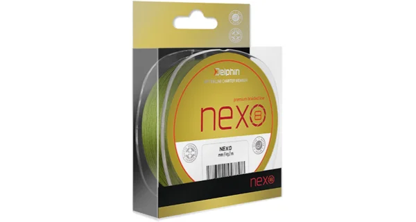 DELPHIN - Pletená šňůra Nexo 8 Zelená 0,25 mm 41,6 lb 300 m