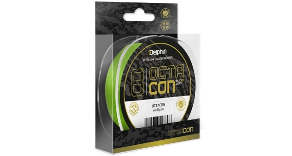 DELPHIN - Pletená šňůra OctaCON 0,18 mm 11,5 kg 135 m Fluo Zelená