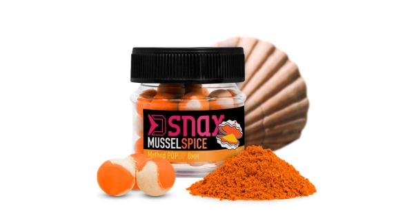 DELPHIN - Plovoucí boilie D SNAX POP 10 mm 20 g Mušle Koření