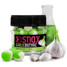 DELPHIN - Plovoucí boilie D SNAX POP 12 mm 20 g Česnek-Butyric