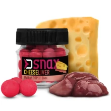 DELPHIN - Plovoucí boilie D SNAX POP 12 mm 20 g Sýr Játra
