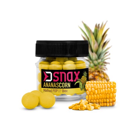 DELPHIN - Plovoucí boilie D SNAX POP 5,5 mm 20 g Kukuřice Ananas