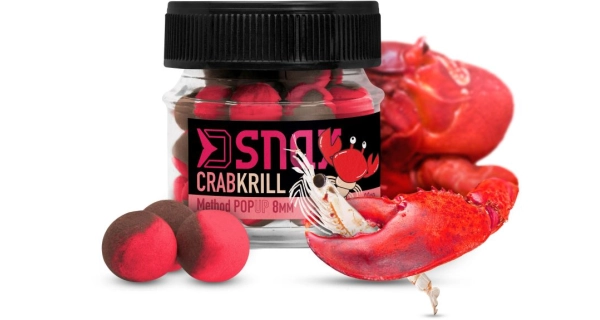 DELPHIN - Plovoucí boilie D SNAX POP 8 mm 20 g Krab Krill