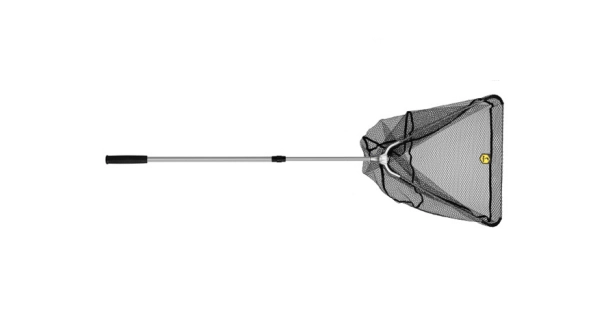 DELPHIN - Podběrák s kovovým středem a pogumovanou síťkou 240 cm