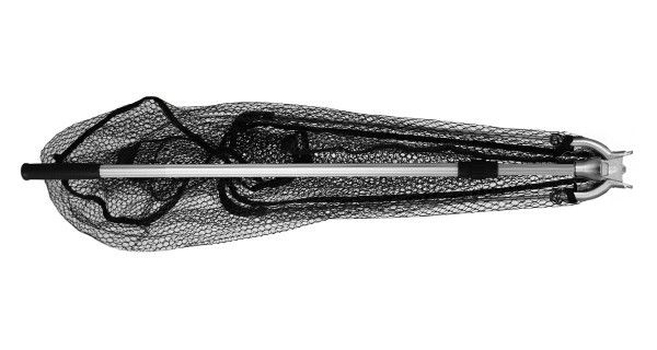 DELPHIN - Podběrák s kovovým středem a pogumovanou síťkou 250 cm