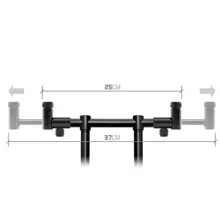 DELPHIN - Přední FlexiMAG hrazda pro 2 pruty RPX / ProSTALX BW 25-37 cm