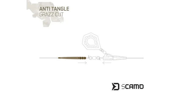 DELPHIN - Převleky proti zamotání sCAMO GRAZZ Cut 55 mm 10 ks
