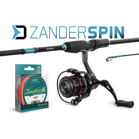 DELPHIN - Přívlačový set ZanderSPIN 230 cm