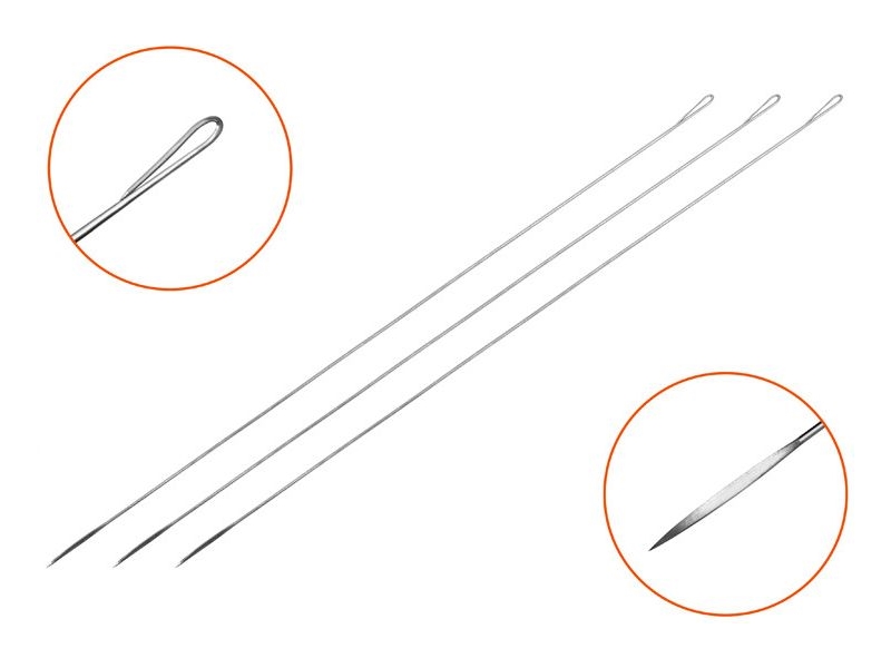 DELPHIN - Prošívací jehla Fishy 3 ks 18 cm