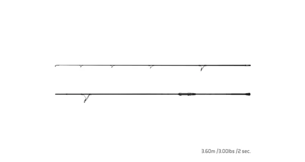 DELPHIN - Prut Inked Carp 3,6 m 3 lb 2 díly