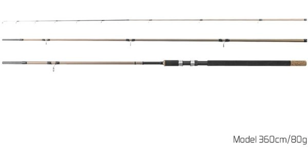 DELPHIN - Prut Legia Feeder II 80 g 3,6 m + 3 špičky