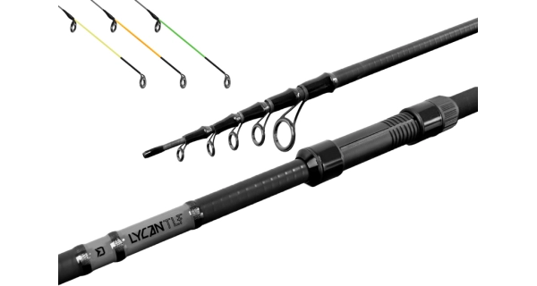 DELPHIN - Prut Lycan TeleFeeder 3,3 m 80 g + 3 špičky