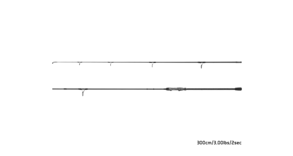 DELPHIN - Prut Opium BlacxCARP 3G TechnoCORK 3 m 3 lb