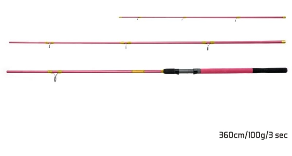 DELPHIN - Prut Queen Feeder 3,3 m 100 g + 3 špičky