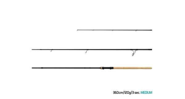 DELPHIN - Prut Reaxe Feeder Medium 3,6 m 120 g 3 díly