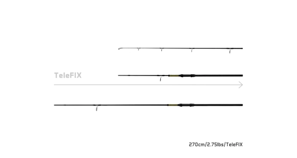 DELPHIN - Prut Stalx 270 cm 2,75 lb TeleFix