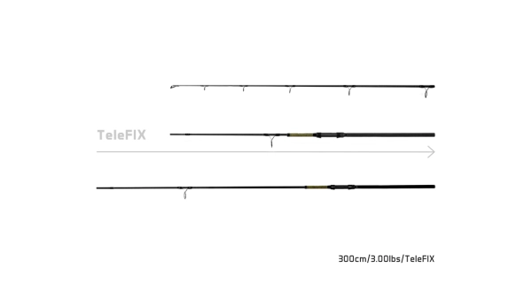 DELPHIN - Prut Stalx 270 cm 2,75 lb TeleFix