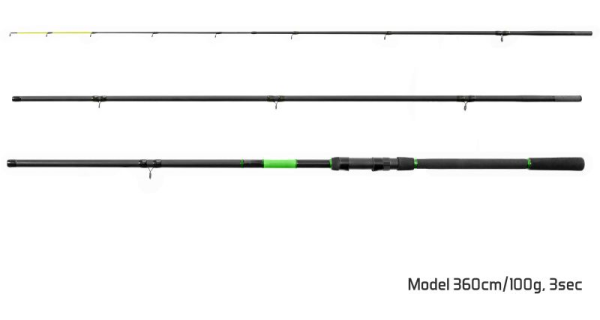 DELPHIN - Prut Wasabi Feeder 300 cm 100 g 3 díly