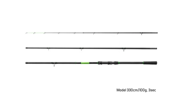 DELPHIN - Prut Wasabi Feeder 330 cm 100 g 3 díly