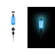 DELPHIN - Řetízkový indikátor Cubix Light Modrý