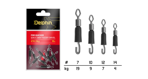 DELPHIN - Rychloobratlík s gumičkou FDR Quicker vel. 14 4 kg 10 ks
