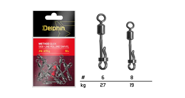 DELPHIN - Rychloobratlík s pojistkou Method QuiX 10 ks vel. 8 19 kg