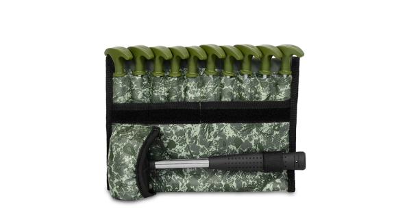 DELPHIN - Sada kolíků s kladivem FIXT C2G 30 cm 10 ks
