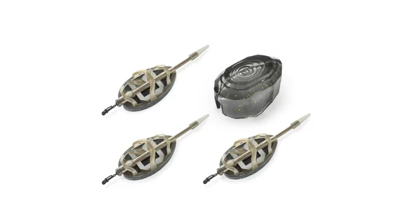 DELPHIN - Sada krmítek s formičkou Method QUIX Reaxe L 3+1 30 g + 40 g + 50 g