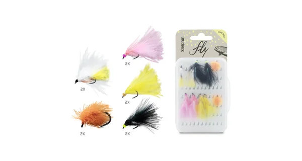 DELPHIN - Sada umělých mušek FLY Pond Trout 10 ks