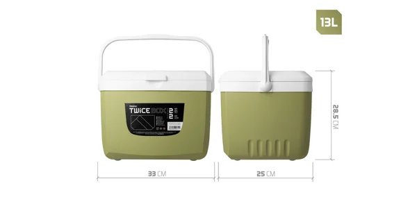 DELPHIN - Set chladících boxů TwiceBOX 2v1 5 l+3 l 2x 400 ml