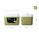 DELPHIN - Set chladících boxů TwiceBOX 2v1 5 l+3 l 2x 400 ml