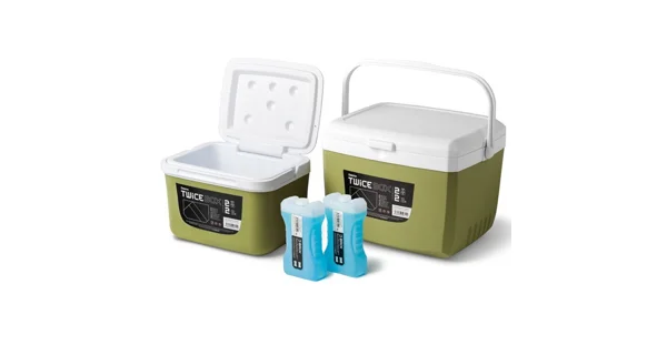 DELPHIN - Set chladících boxů TwiceBOX 2v1 5 l+3 l 2x 400 ml