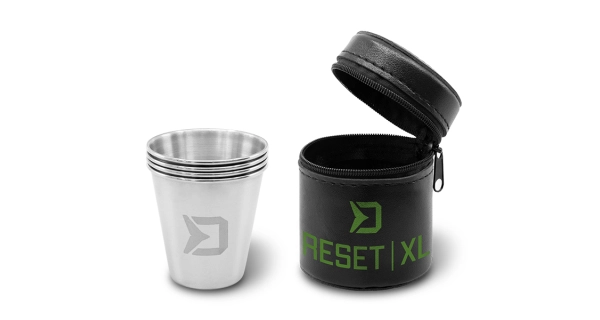 DELPHIN - Set nerezových pohárků Reset XL 4v1