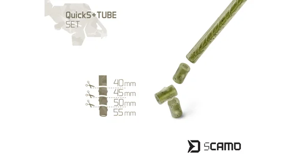DELPHIN - Set převleky proti zamotání a obratlíky sCAMO QuickS vel. 4 + Tube 5 ks