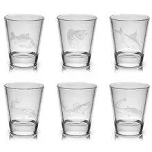 DELPHIN - Set skleněných skleniček SHOTY 6v1 55 ml 6 ks