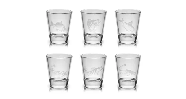 DELPHIN - Set skleněných skleniček SHOTY 6v1 55 ml 6 ks
