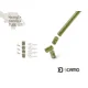 DELPHIN - Set závěsky, převleky a obratlíky sCAMO HeavyC + Swivel vel. 4 + Tube 5 ks