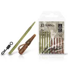 DELPHIN - Set závěsky, převleky a obratlíky sCAMO PinC + QuickS vel. 4 + Tube 5 ks