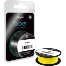 DELPHIN - Sumcová pletená Šňůra Boxer 4 Fluo žlutá 0,50 mm 41,7 kg 10 m
