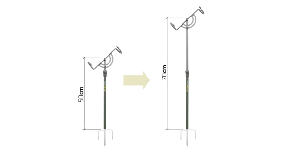 DELPHIN - Teleskopický držák na prut FlexiSTICK
