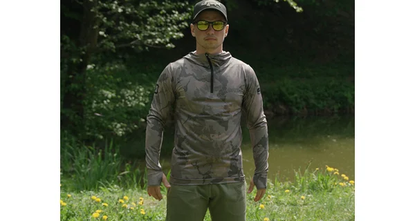 DELPHIN - Tričko s kapucí UV ARMOR 50+ Banx vel. L