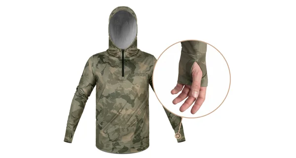 DELPHIN - Tričko s kapucí UV ARMOR 50+ Banx vel. XL
