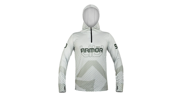 DELPHIN - Tričko s kapucí UV Armor 50+ Olive vel. XL