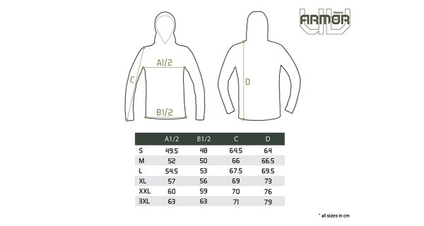 DELPHIN - Tričko s kapucí UV Armor 50+ Olive vel. XL