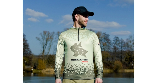 DELPHIN - Tričko s kapucí UV Armor 50+ Predator vel. 3XL